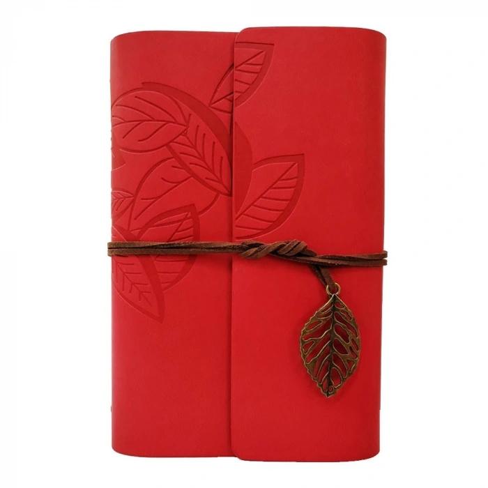 Büyük Boy Yaprak Tasarımlı Not Defteri