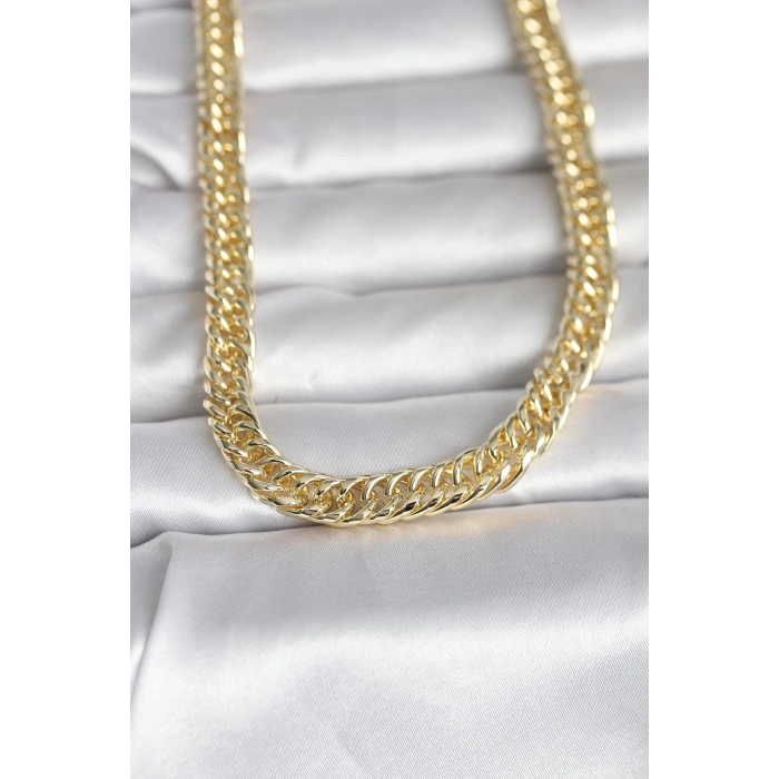 CM 14K Gold Renk Kalın Zincir Model 60 cm Kadın Kolye TJ-BKO10998
