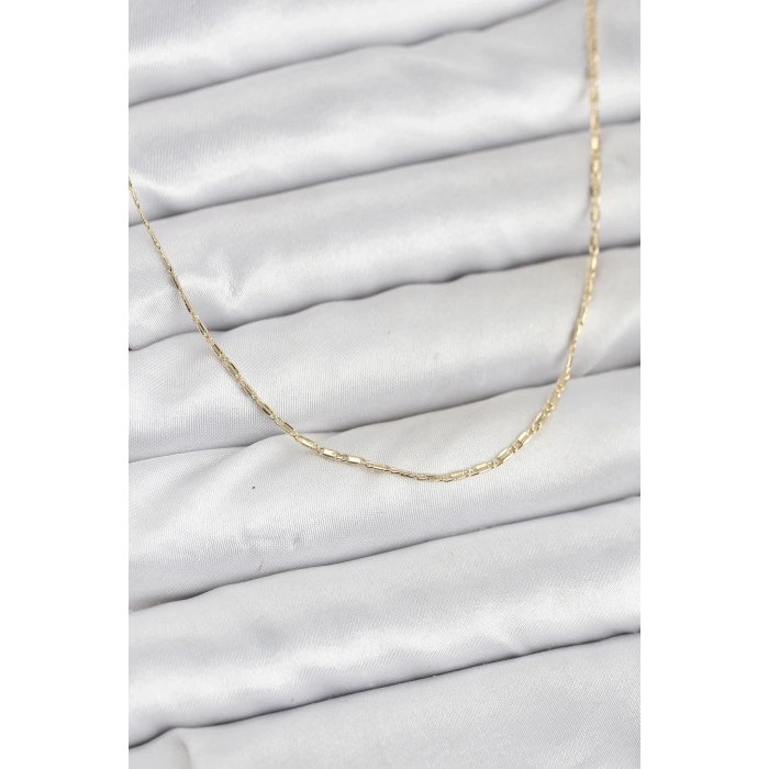 CM 14K Gold Renk Kesme Model 60 cm Kadın Kolye TJ-BKO10931