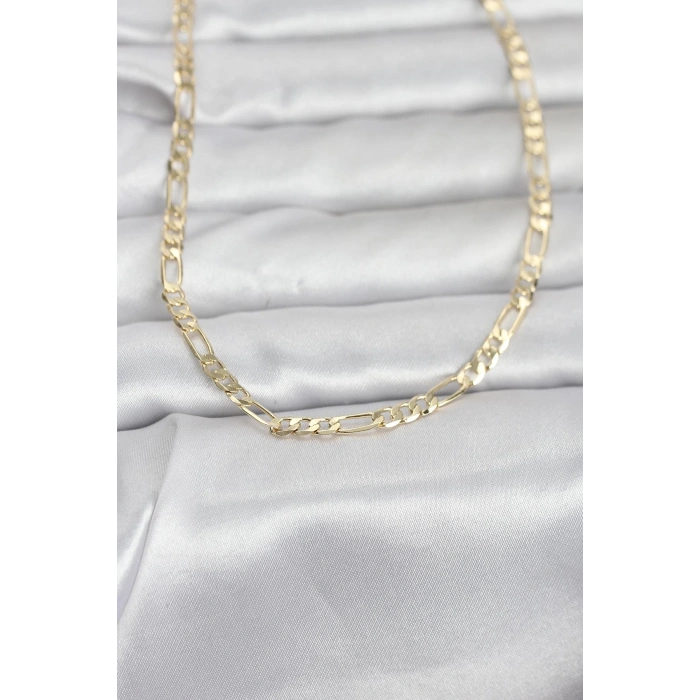 CM 14K Gold Renk Kuşgözü Zincir Model 60 cm Kadın Kolye TJ-BKO10962