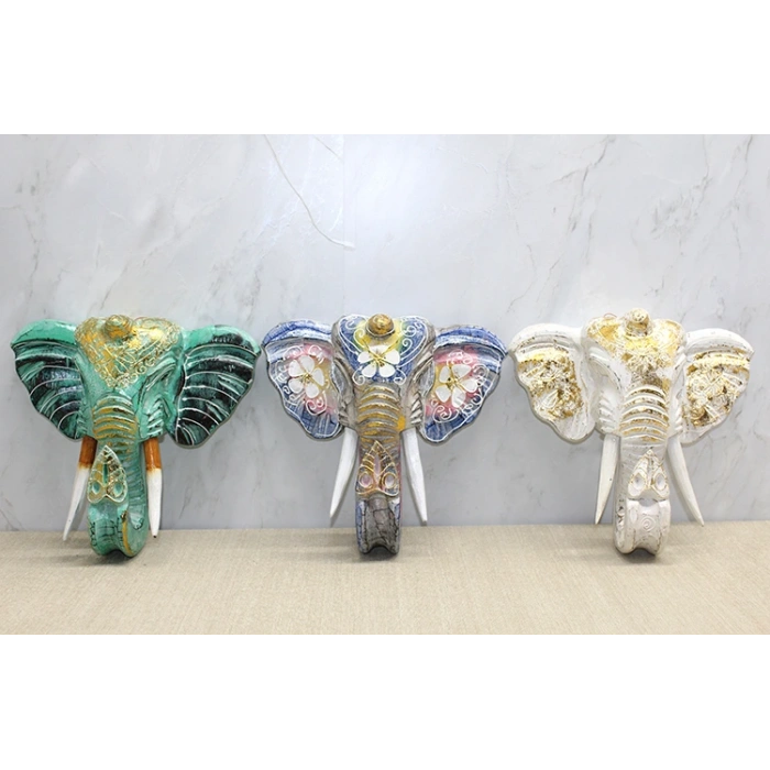 Duvara Asmalı Renkli Fil Kafası 4Galıleo-26