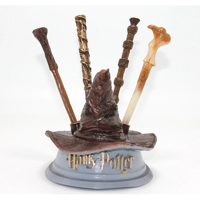 Harry Potter Seçmen Şapka ve 4lü Asa Kalem Seti Biblo İk028