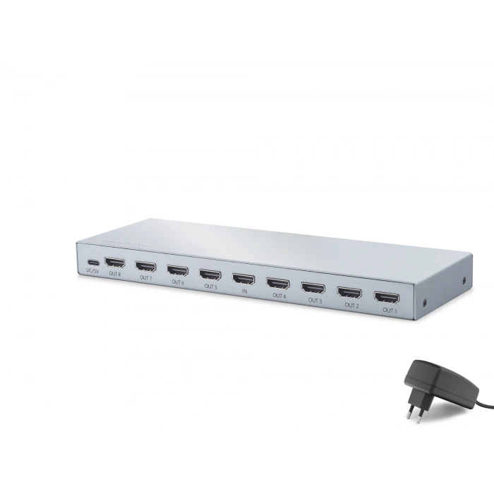 Hdmi Splitter 4K 1 In 8 Out Gri HDX1430