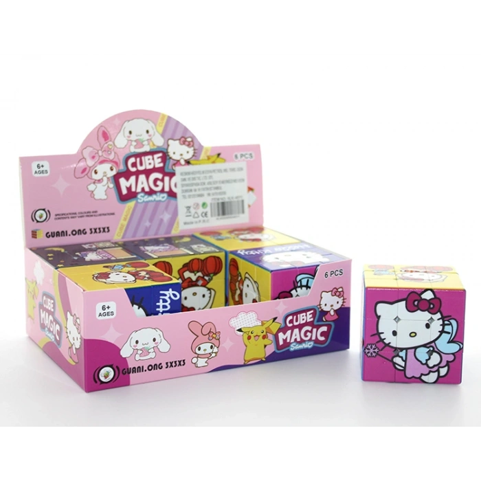 Hello Kitty Baskılı Zeka Küpü - Karakter Tasarımlı Küp Oyuncak Liv811