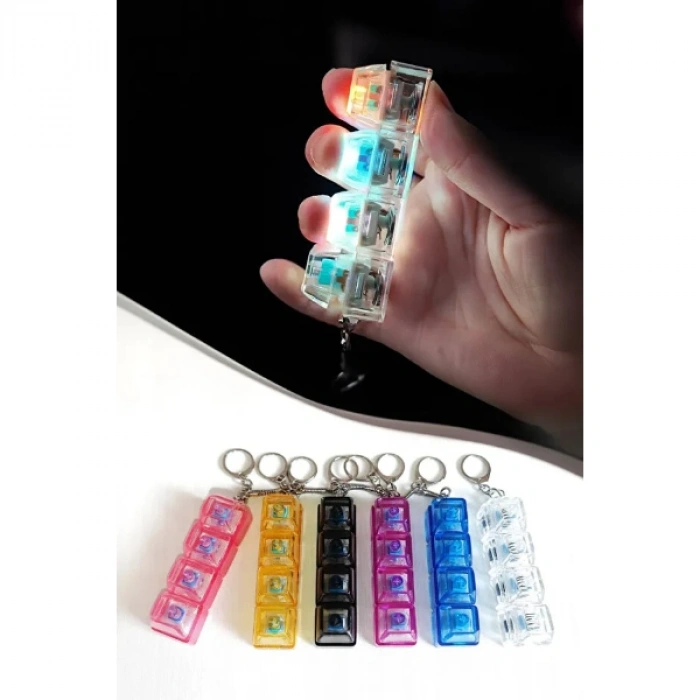 Işıklı Klavye Tuşu Switch Anahtarlık