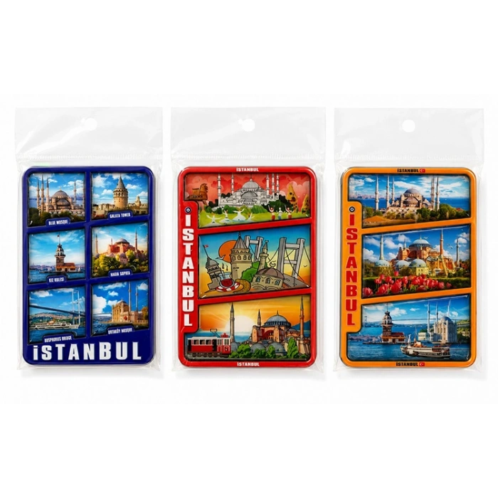 İstanbul Temalı Ahşap Buzdolapı Süsü Magnet Alk5824