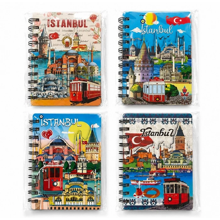 İstanbul Temalı Kabartmalı Defter Alk5823