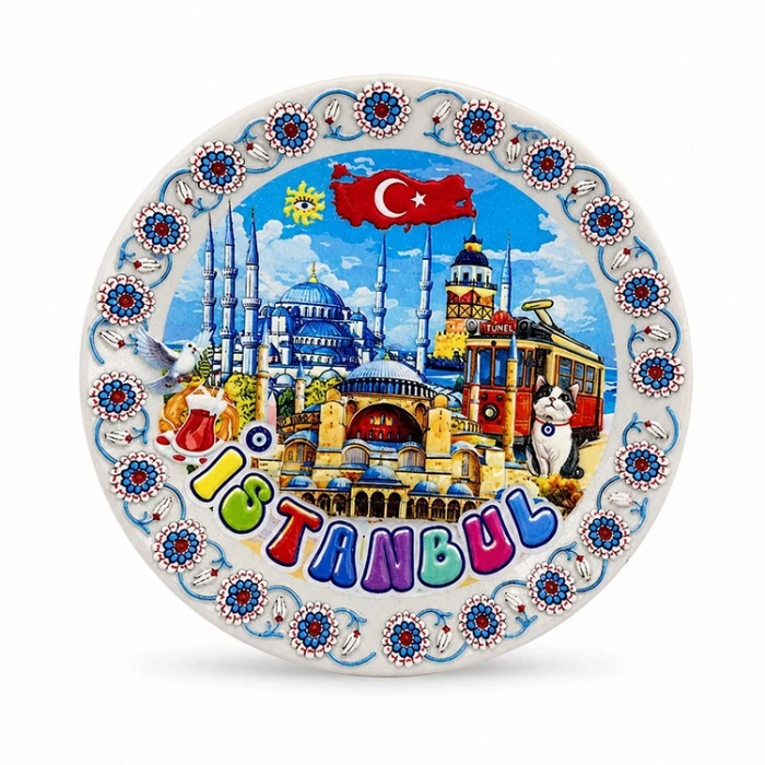 İstanbul Temalı Seramik Magnet Alk5853
