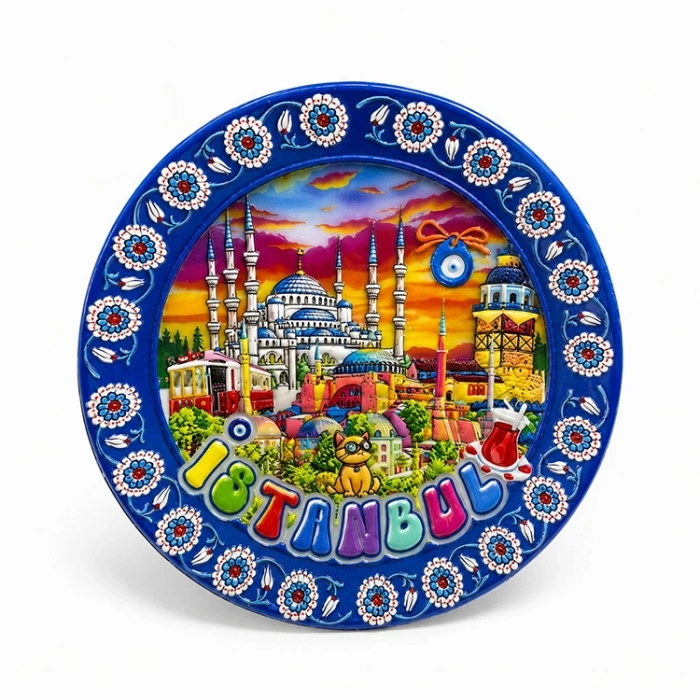 İstanbul Temalı Seramik Magnet Alk5854