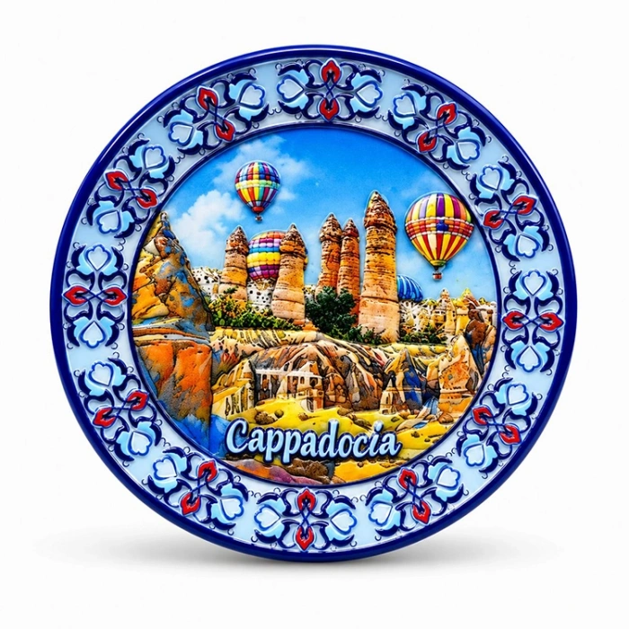 Kapadokya Temalı Seramik Magnet Alk5856