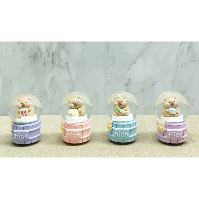 Kapibara Tasarımlı Işıklı Kar Küresi Liv112