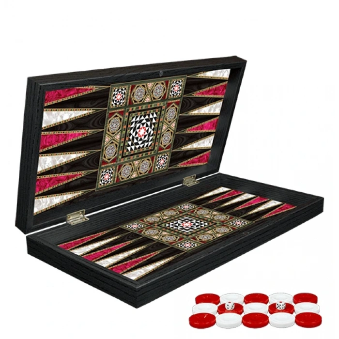 Klasik Sedef İşlemeli Tavla