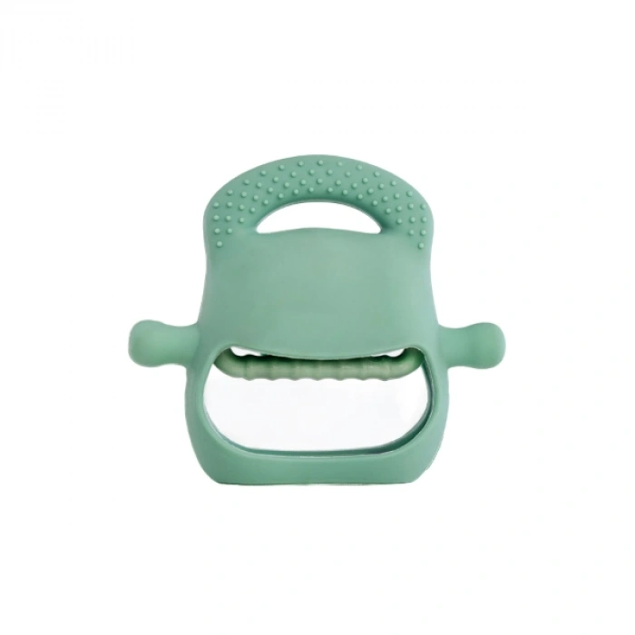 Koyu Yeşil Bebek Silikon Diş Kaşıyıcı
