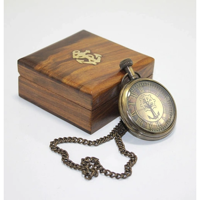 Kutulu Pirinç Köstekli Saat 15491