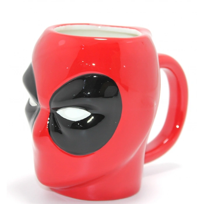 Marvel Deadpool 3D Kabartmalı Karakter Tasarımlı Kupa Bardak Liv348