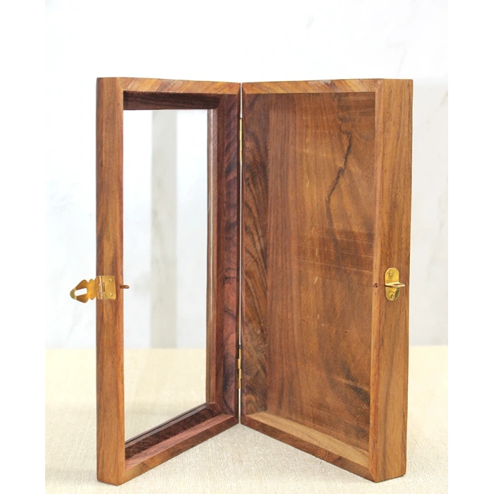 Maun Ağaç İşlemeli El Yapımı Saklama Kutusu H01