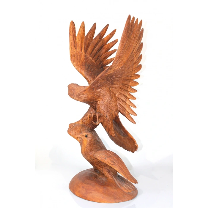 Maun Ağacı El Oyması 2Li Kartal Figürü 4Ratnı-28