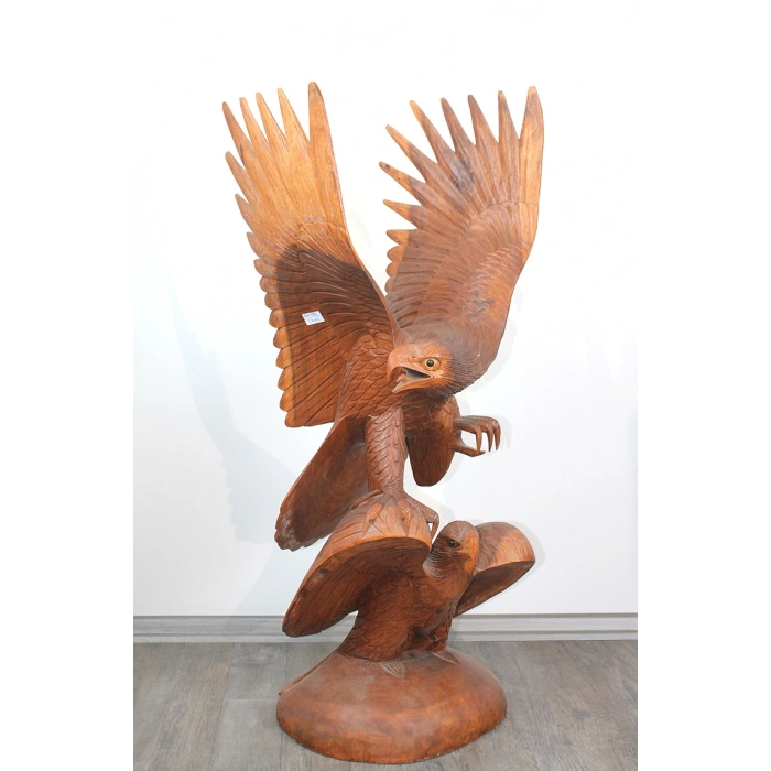 Maun Ağacı El Oyması 2Li Kartal Figürü 4Ratnı-29