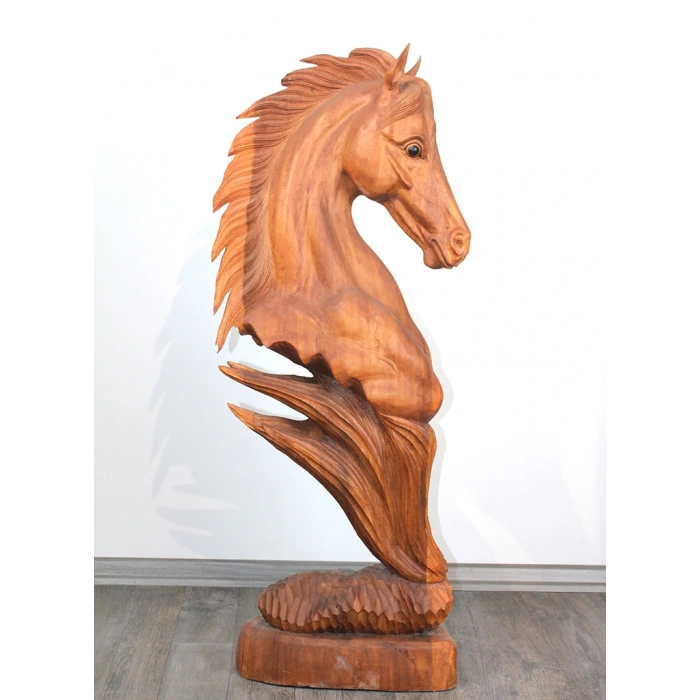 Maun Ağacı El Oyması At Büstü 4Ratnı-8