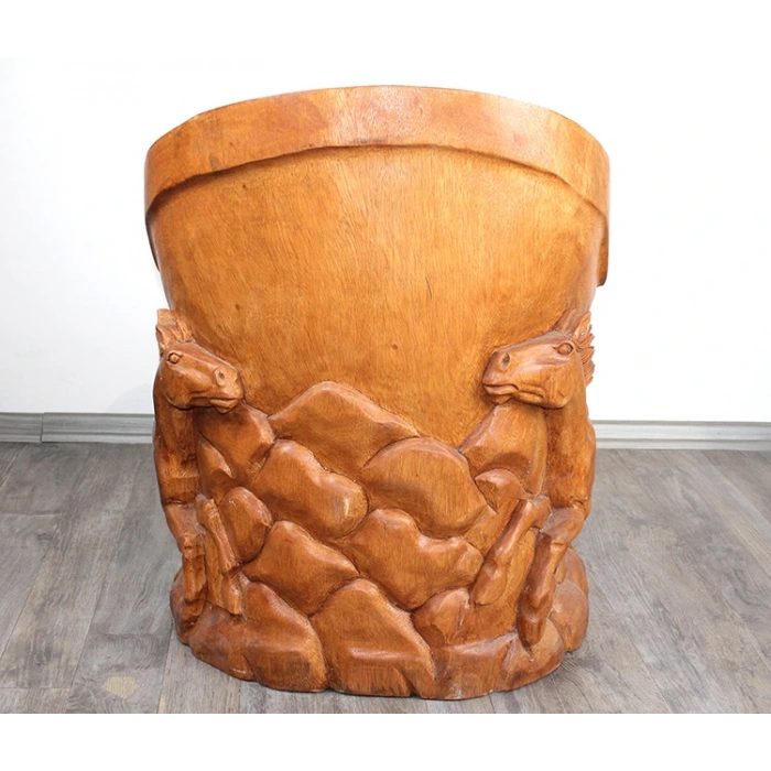 Maun Ağacı El Oyması At İşlemeli Koltuk 4Ratnı-6