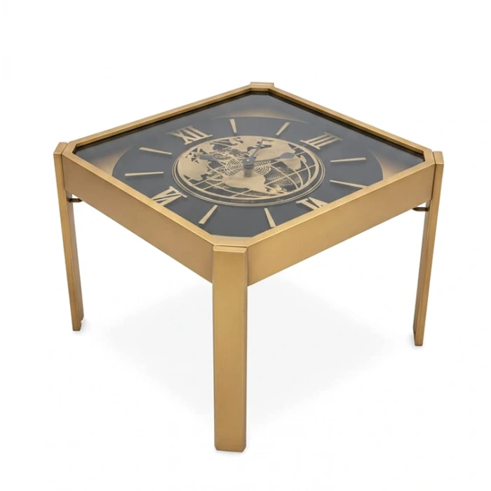 Metal Çarklı Sehpa Saat Liv168