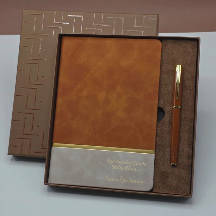 Öğretmenler Günü Hediyeleri - Defter Kalem Kutulu Set