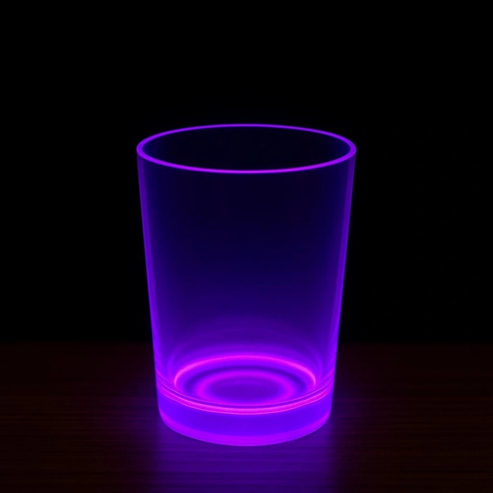 PartyGlow Neon Mor Bardak 8.5 x 10.5 cm