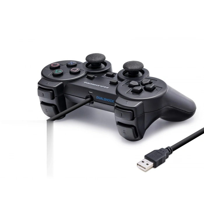 Pc Uyumlu Kablolu Usb Gamepad Oyun Kolu - Siyah HD302