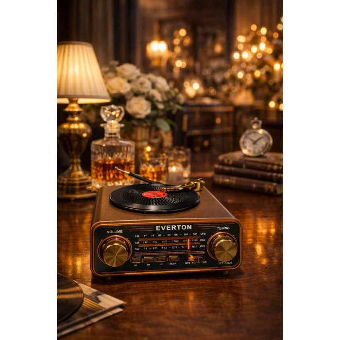 Plak Görünümlü Nostaljik Radyo RT-604