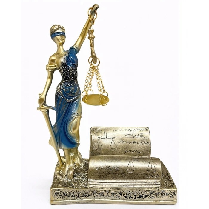 Polyester Kartvizitli Adalet Figürü Liv426