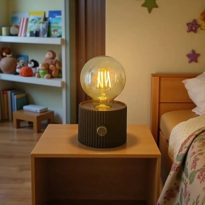 Şarjlı Dekoratif Masa Lambası - Kademesiz Dimmer - Type-C Bağlantılı