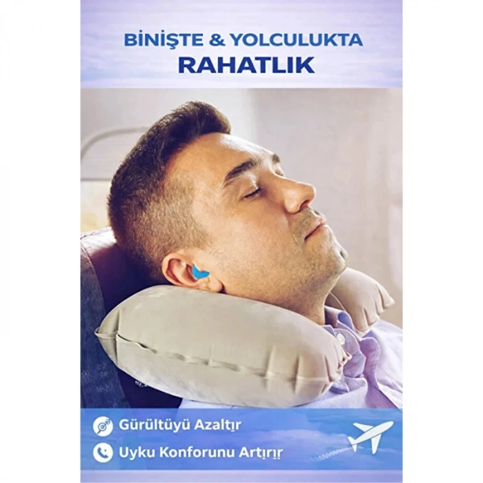 Silikon Kulak Tıkacı - 6lı Özel Kutulu - Su Geçirmez ve Gürültü Önleyici