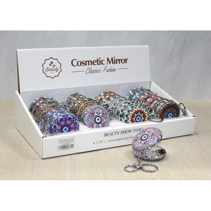 Taşlı El Aynası Anahtarlık Alk3767