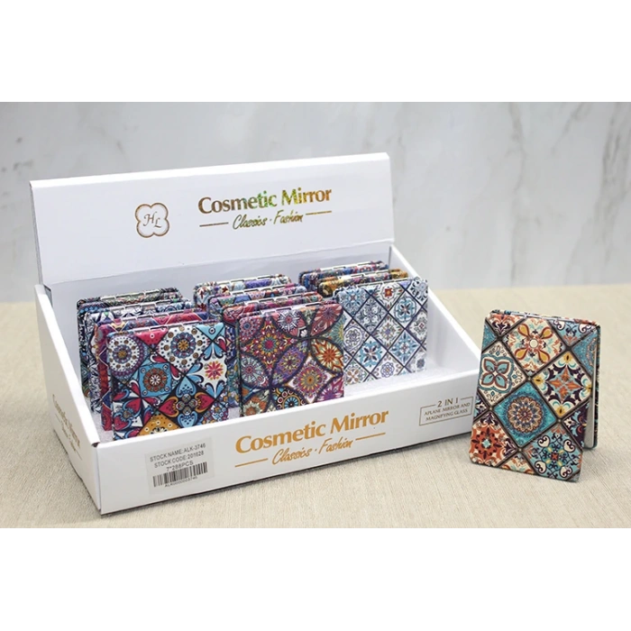 Taşlı El Aynası Dikdörtgen İnce Alk3746