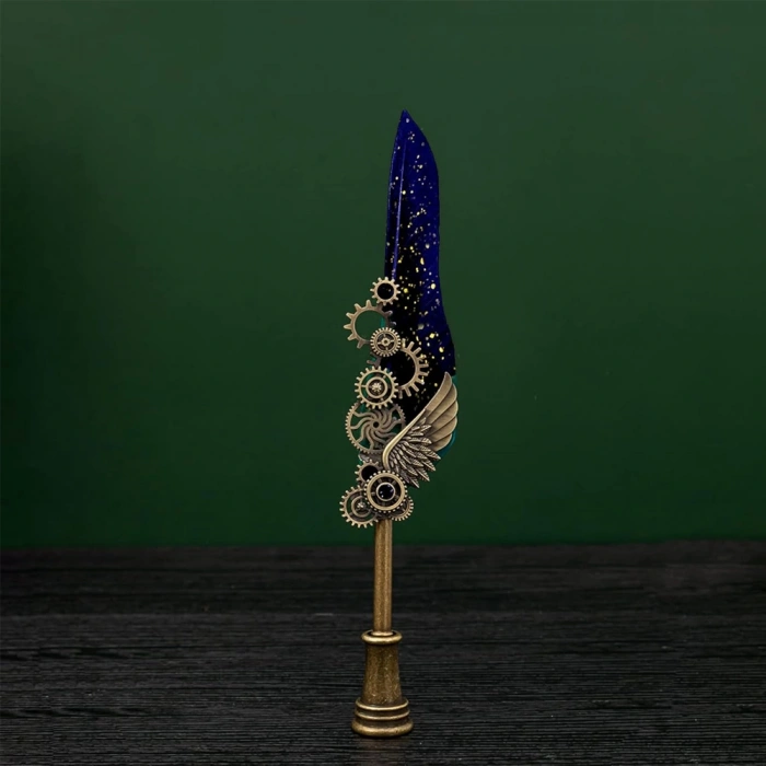 Tüylü Özel Tasarım Divit Hokka Kalem Seti