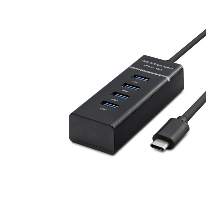 Type-C 3.0 Hub 4 Port 5 Gbps Siyah HDX7045