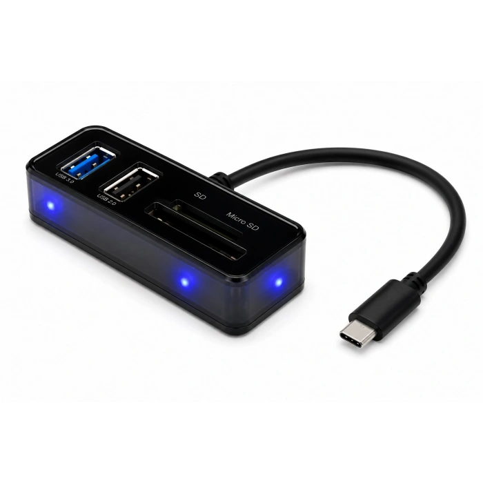 Type-c 3.2 Gen2 Hub Kart Okuyucu 4 Port 10 Gbps TC256