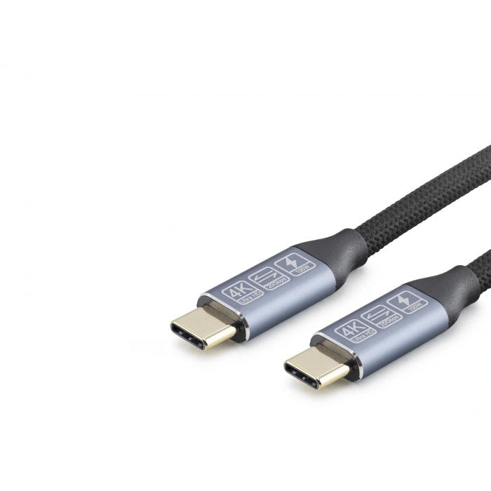 Type-C Usb 3.2 Gen2 20 Gbps 100W 4K 60Hz Şarj Ve Data Kablosu 0.5 M Siyah HDX7880