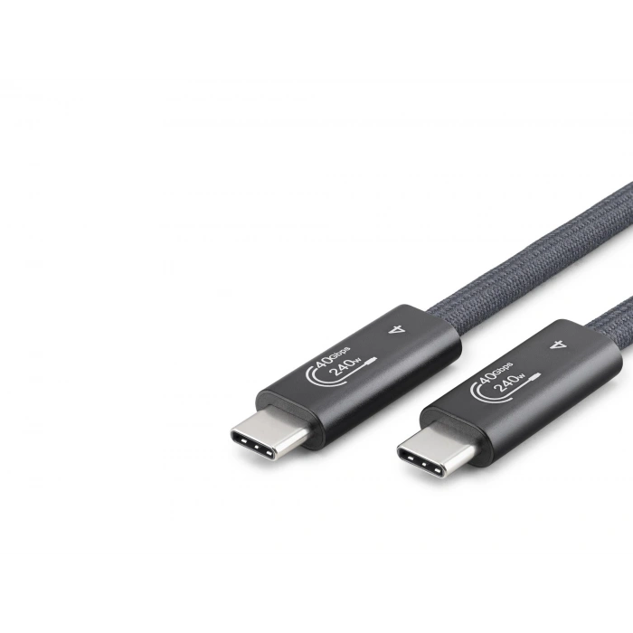 Type-C Usb4 40 Gbps 240W 8K 60 Hz Şarj Ve Data Kablosu 0.5 M Siyah HDX7885