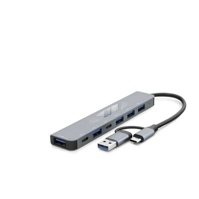 Usb Type-C 3.0 Hub 7 Port Gri HDX7827