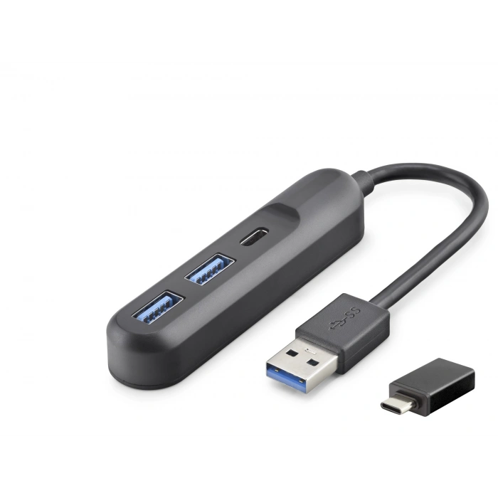 Usb Type-c 3.2 Gen1 Hub 3 Port 5 Gbps Siyah U35G05