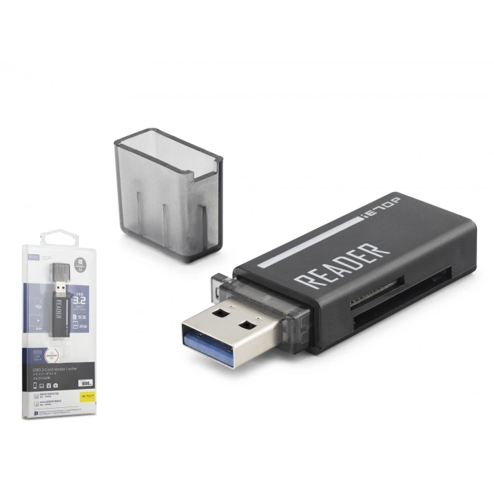 USB Type-C 3.2 Gen1 Kart Okuyucu SD MicroSD 5 Gbps Siyah C306