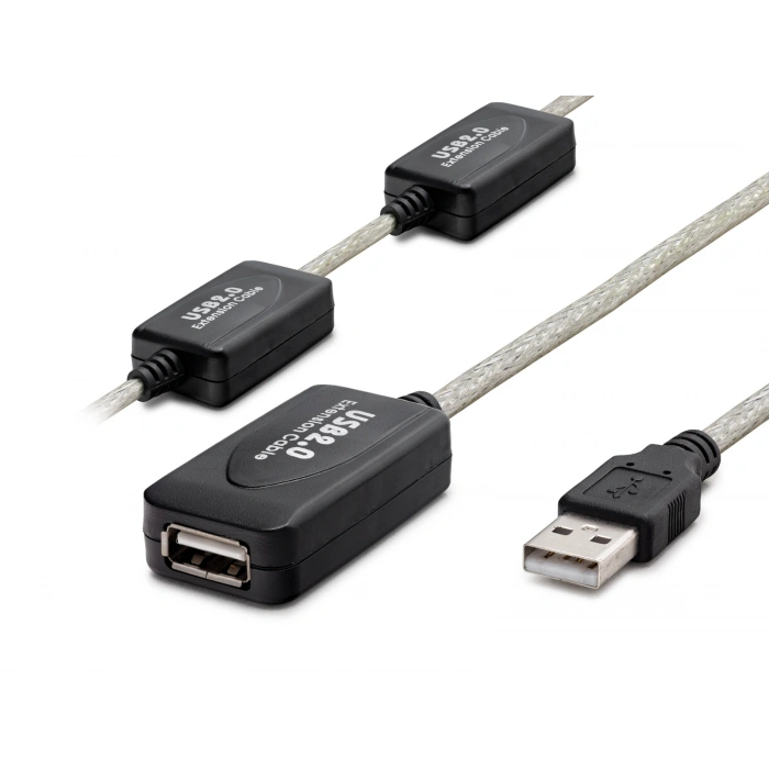 Usb Uzatma Kablosu 30 M - Silver Siyah HDX7525