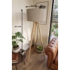 3 Ayaklı Tripod Lambader Vizon Kumaş Başlık