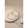 316L Çelik Gold Renk 46 mm Halka Küpe TJ-BKP12008