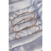 316L Çelik Gold Renk Dalgalı Model Bilezik Seti - TJ-BB6177