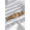 316L Çelik Gold Renk Mıknatıslı Hasır Zirkon Taşlı Model Kadın Bileklik TJ-BB5820