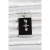 316L Cerrahi Çelik Pembe Zirkon Taşlı Kanat Model Göbek Piercing TJ-PR1405