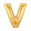 Altın Sarısı Folyo V Harfi Balon 1 Metre