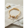 Anahtar ve Fil Model Beyaz Charmlı Bileklik TJ-BB8752